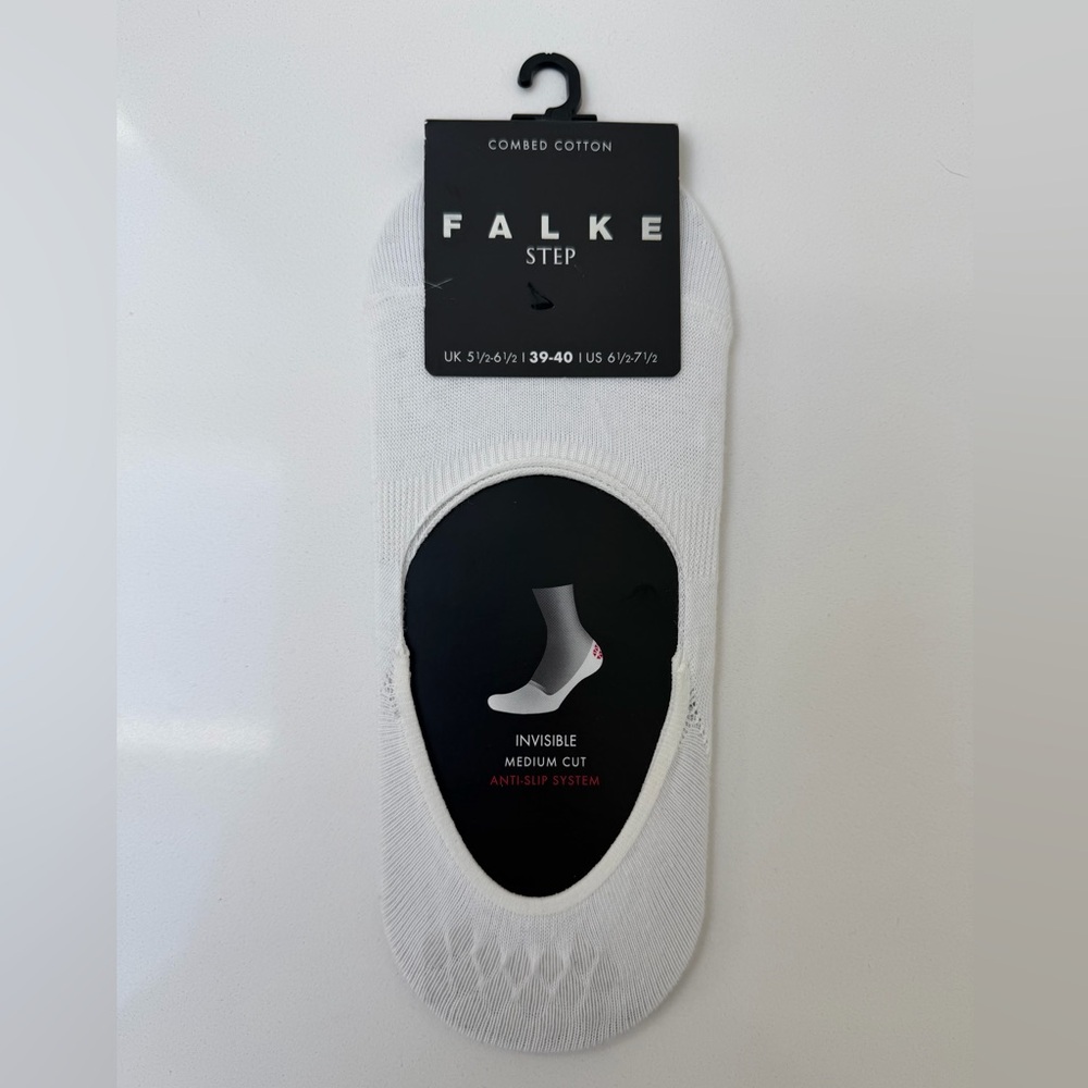 Falke Step White Invisible Socks